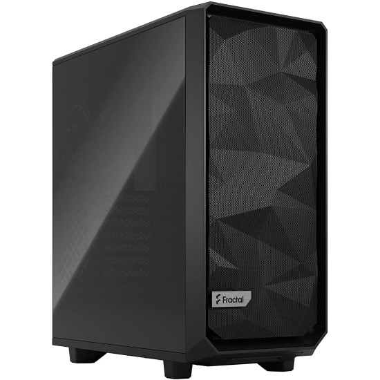 FRACTAL DESIGN MESHIFY 2 COMPACT (ATX) MID TOWER CABINET WITH TEMPERED GLASS SIDE PANEL (DARK BLACK) - FD-C-MES2C-02