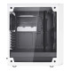 Fractal Design Meshify C White Steel / Tempered Glass ATX Mid Tower High-Airflow Compact Clear Tempered Glass Computer Case - TG FD-CA-MESH-C-WT-TGC