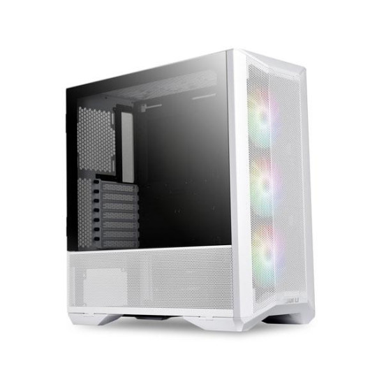 LIAN LI LANCOOL II MESH RGB WHITE Tempered Glass ATX Case - White Color - LANCOOL II MESH RGB-W