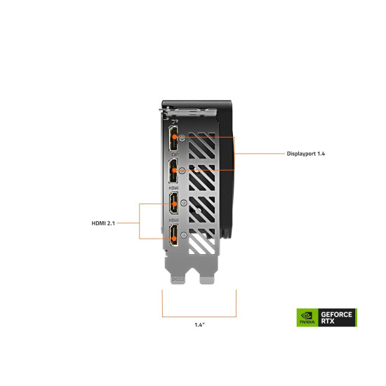 GIGABYTE RTX 4060 Ti GAMING OC 8GB GDDR6 Graphics Card GV-N406TGAMING OC-8GD