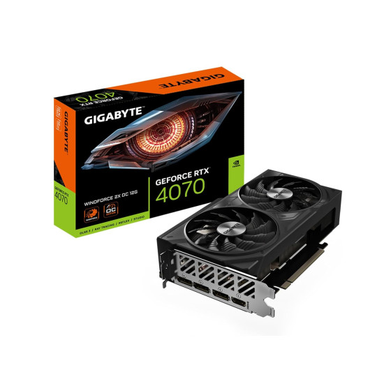 Gigabyte RTX 4070 Windforce 2X OC 12GB GDDR6 Graphics Card GV-N4070WF2OC-12GD