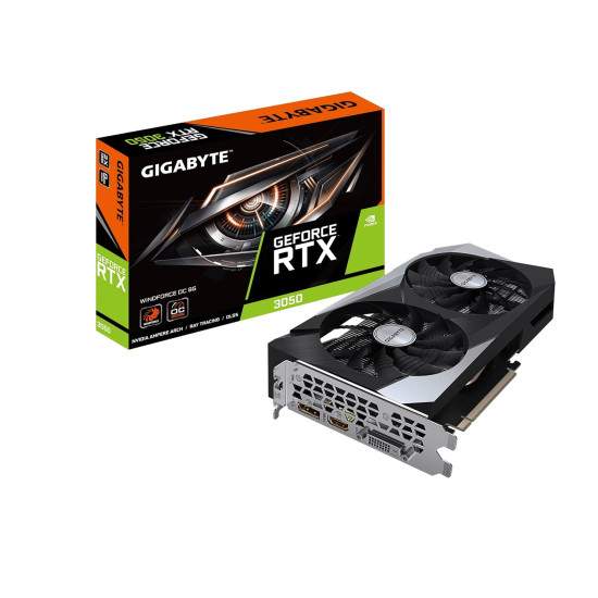 Gigabyte RTX 3050 Windforce OC 8GB GDDR6 Graphics Card GV-N3050WF2OC-8GD