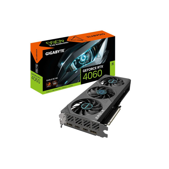 Gigabyte RTX 4060 Eagle OC 8GB GDDR6 Graphics Card GV-N4060EAGLE-OC-8GD