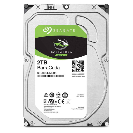 Seagate 2TB ST2000DM005 3.5 Inch SATA 6Gb/s 256MB Cache Desktop HDD Internal Hard Drive