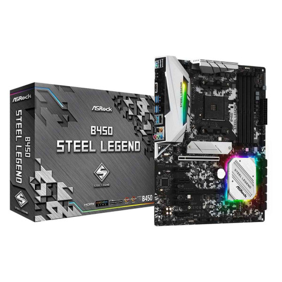 Asrock B450 Steel Legend AM4 ATX AMD Motherboard