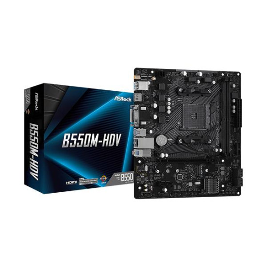 Asrock B550M-HDV AM4 AMD B550 Micro ATX AMD Motherboard