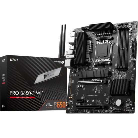 MSI PRO B650-S WIFI Socket AM5 DDR5 AMD ATX Motherboard