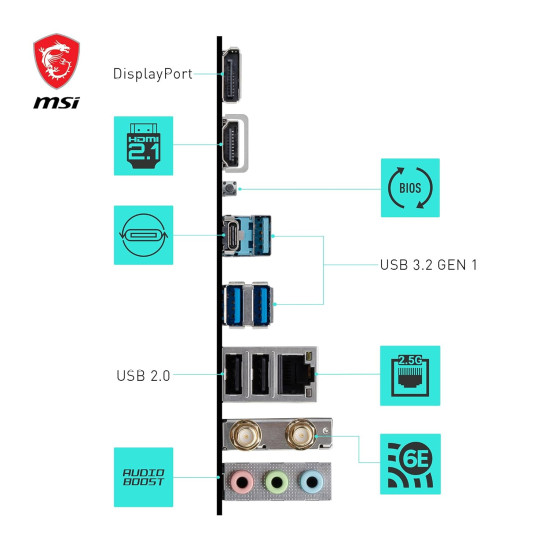 MSI B650M GAMING WIFI Socket AM5 Micro ATX AMD Motherboard