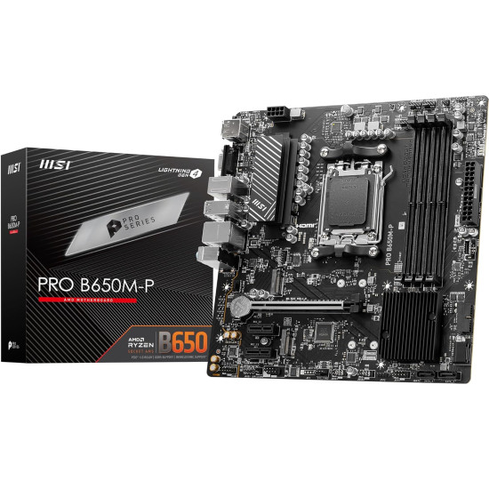 MSI PRO B650M P Socket AM5 DDR5 Micro ATX AMD Motherboard