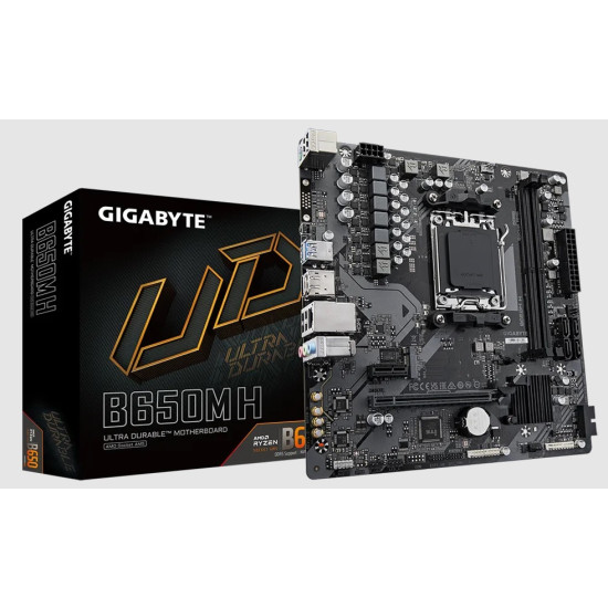 GIGABYTE B650M H Socket AM5 AMD B650 Micro-ATX Motherboard