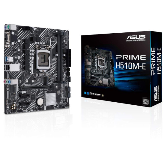 ASUS PRIME H510M-E LGA 1200 Intel H510 SATA 6Gb/s Micro ATX Intel Motherboard