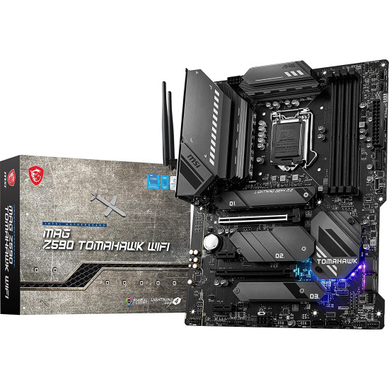 MSI MAG Z590 TOMAHAWK WIFI LGA 1200 Intel Z590 SATA 6Gb/s ATX Intel Motherboard