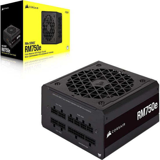 CORSAIR RM750e 750W Fully Modular 80 Plus Gold Power Supply - CP-9020262-IN