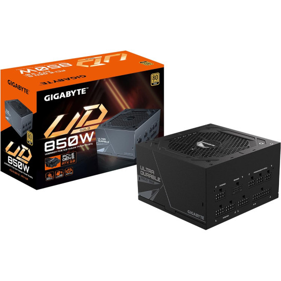 GIGABYTE GP-UD850GM PG5 Rev 2.0 850W PCIe 5.0 ATX 3.0 80 Plus Gold Modular Power Supply