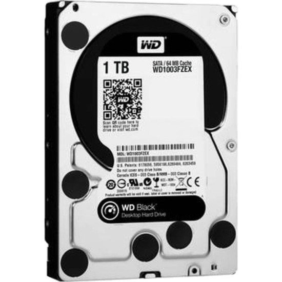 Western Digital Black 1TB Performance 7200 RPM Internal Hard Drive - WD1003FZEX